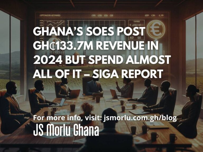 Ghana’s SOEs Post GH₵133.7m Revenue in 2024 but Spend Almost All of It – SIGA Report