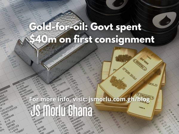 Gold-for-oil Govt spent $40m on first consignment – NPA